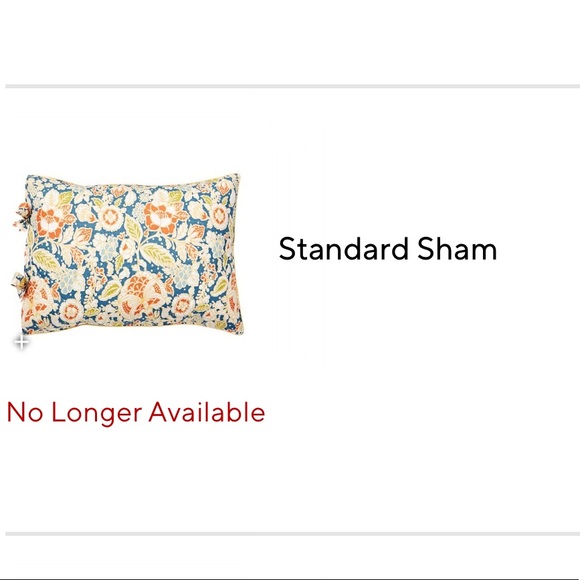 Pottery Barn Maggie Floral Batted Side Tie Standard Shams - Set of two - Picture 16 of 16